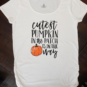 NEW Maternity Cutest Pumpkin In The Patch Shirt